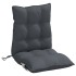 Cojines de silla respaldo bajo 4 uds tela Oxford gris