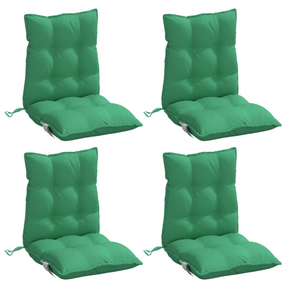 Cojines para silla con respaldo bajo 4 uds tela Oxford
