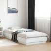 Estructura de cama madera de ingeniería blanca 100x200 cm
