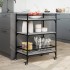 Carrito de cocina madera ingeniería gris Sonoma 65x40x86,5