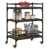 Carrito de cocina madera ingeniería marrón roble 65x40x86,5