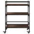 Carrito de cocina madera ingeniería marrón roble 65x40x86,5