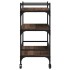 Carrito de cocina madera ingeniería marrón roble 65x40x86,5