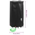 Depósito de agua plegable con grifo PVC 380