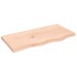 Estante de pared madera maciza roble sin tratar 80x40x(2-4)