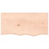 Estante de pared madera maciza roble sin tratar 80x40x(2-4)