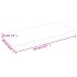 Estante de pared madera maciza roble sin tratar 80x40x(2-4)