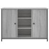 Aparador de madera de ingeniería gris Sonoma 100x35x70