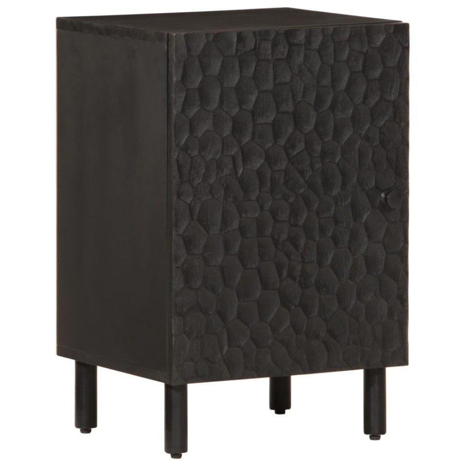 Mueble de baño de madera maciza de mango negro 38x33x58