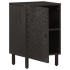 Mueble de baño de madera maciza de mango negro 38x33x58