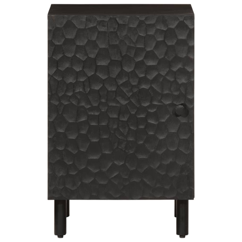 Mueble de baño de madera maciza de mango negro 38x33x58