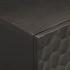 Mueble de baño de madera maciza de mango negro 38x33x58