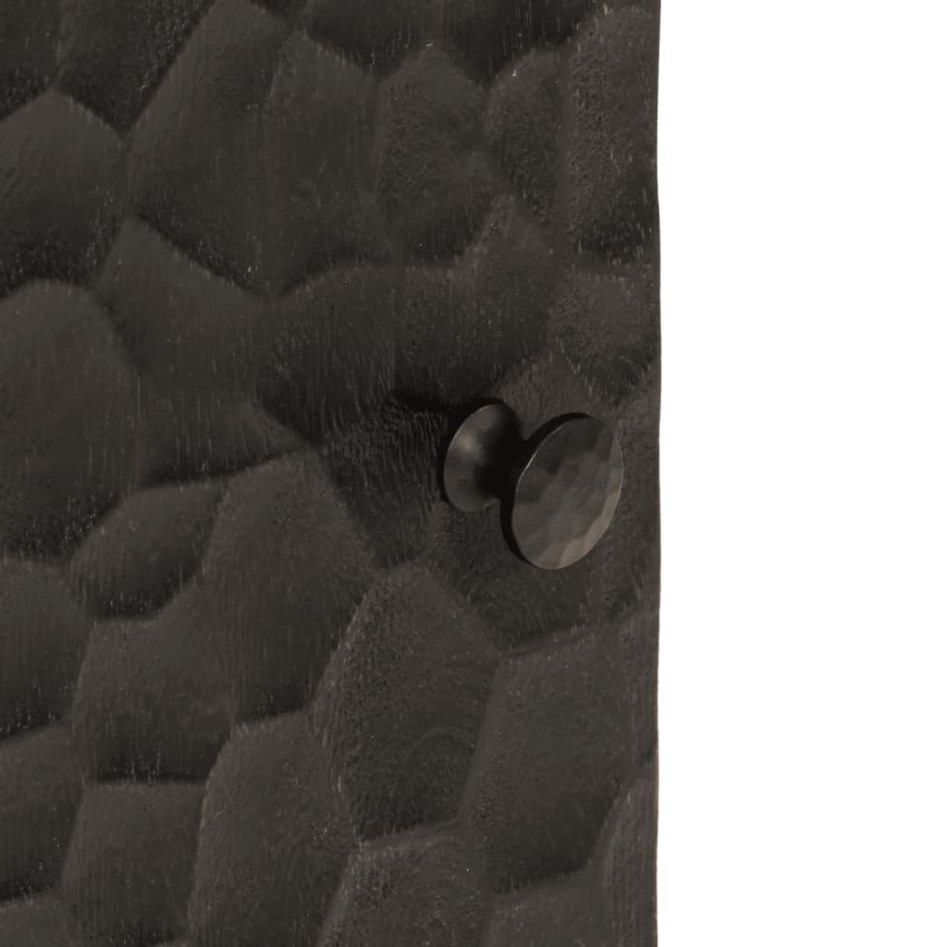 Mueble de baño de madera maciza de mango negro 38x33x58