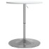 Mesa alta de bar madera ingeniería y acero blanca 60x60x90