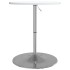 Mesa alta de bar madera ingeniería y acero blanca 60x60x90