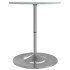 Mesa alta de bar madera ingeniería y acero blanca 60x60x90