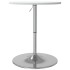 Mesa alta de bar madera ingeniería y acero blanca 60x60x90