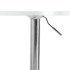 Mesa alta de bar madera ingeniería y acero blanca 60x60x90