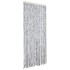 Cortina antimoscas chenilla blanco y gris 100x200