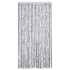 Cortina antimoscas chenilla blanco y gris 100x200