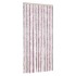 Cortina antimoscas chenilla gris plateado y rosa 90x220