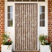 Cortina antimoscas chenilla beige y marrón claro 100x230 cm