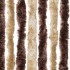 Cortina antimoscas chenilla beige y marrón claro 100x230