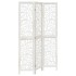 Biombo separador de 3 paneles madera maciza Paulownia