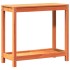 Mesa de plantación y estante madera maciza marrón 82,5x35x75