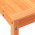 Mesa de plantación y estante madera maciza marrón 82,5x35x75