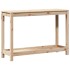 Mesa de plantación con estante madera maciza pino 108x35x75