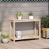 Mesa de plantación con estante madera maciza pino 108x35x75
