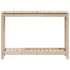 Mesa de plantación con estante madera maciza pino 108x35x75