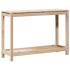 Mesa de plantación con estante madera maciza pino 108x35x75