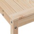 Mesa de plantación con estante madera maciza pino 108x35x75