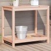 Mesa de plantación y estante madera maciza Douglas 82,5x50x75cm