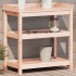 Mesa de plantación con estantes madera Douglas 82,5x45x86,5