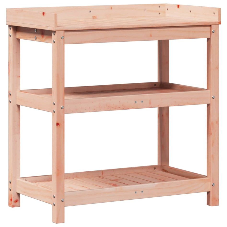 Mesa de plantación con estantes madera Douglas 82,5x45x86,5