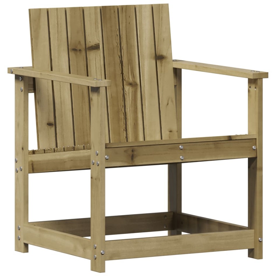 Silla de jardín madera de pino impregnada 62x56x77