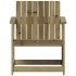 Silla de jardín madera de pino impregnada 62x56x77