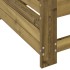 Sofá de jardín con reposabrazo mesa auxiliar madera