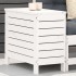Taburete de jardín madera maciza de pino blanco 62x31,5x52