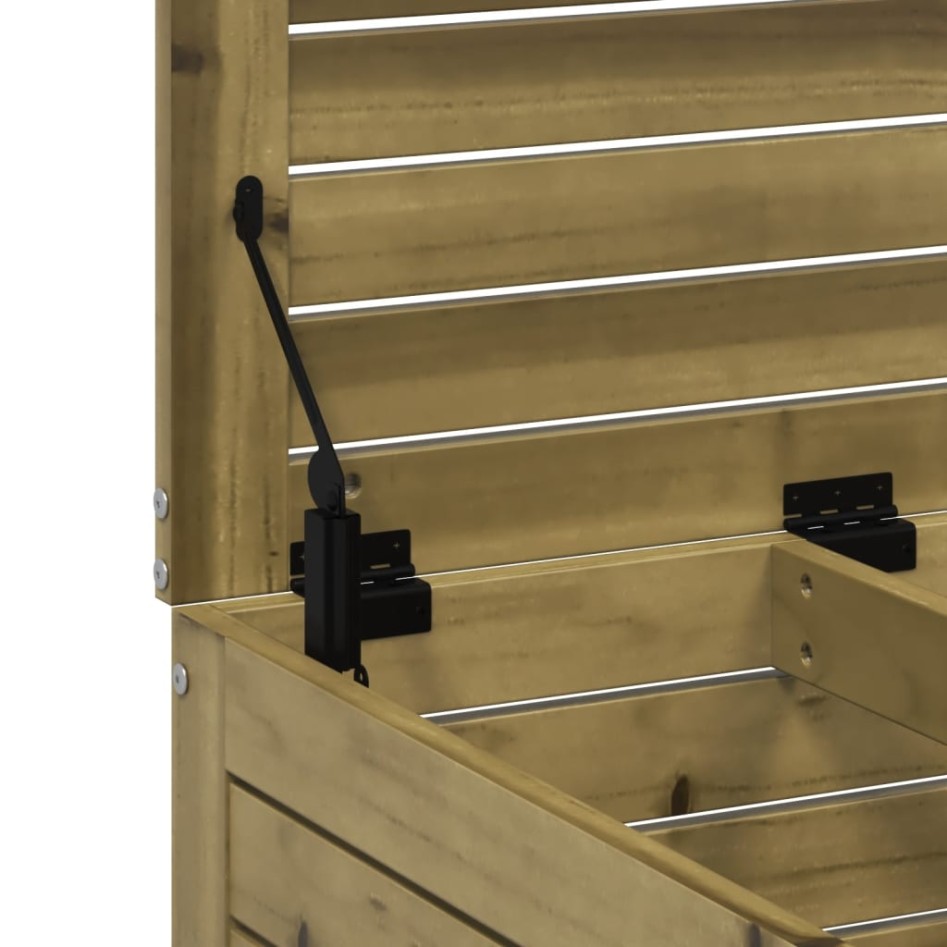 Taburete de jardín madera de pino impregnada 62x63,5x53,5