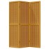 Biombo separador de 3 paneles madera maciza paulownia