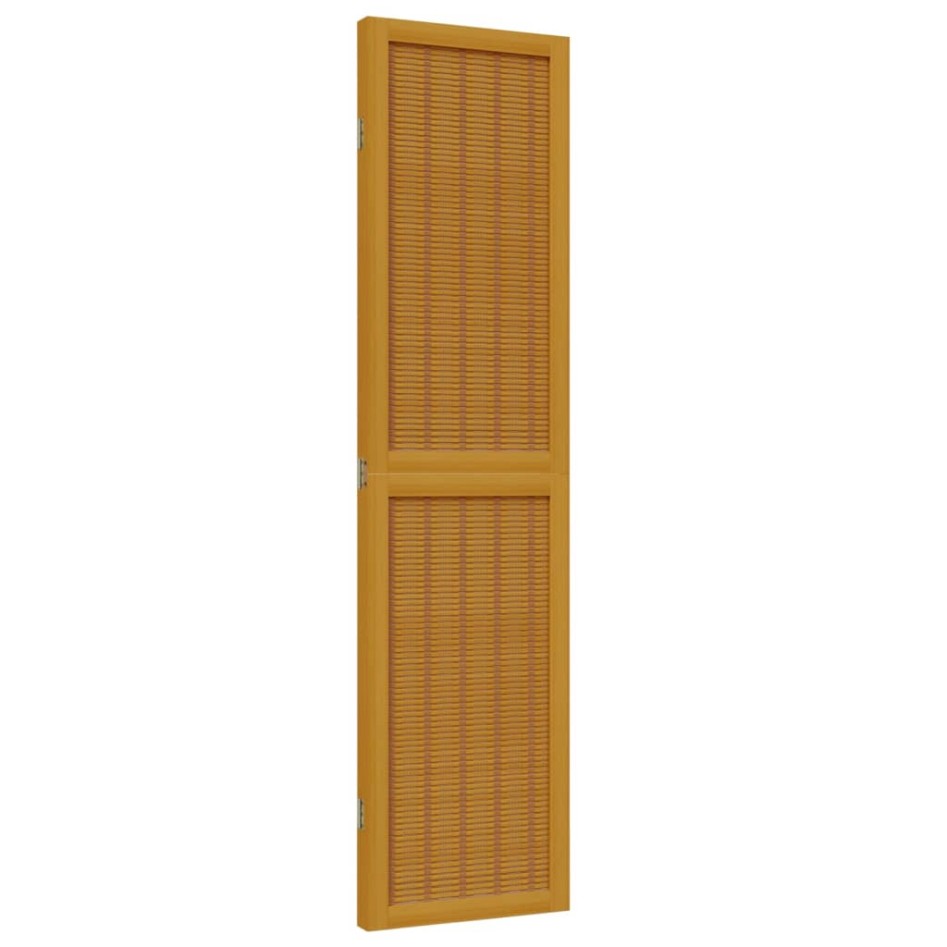 Biombo separador de 3 paneles madera maciza paulownia