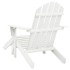 Silla de jardín con otomana madera