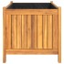 Jardinera con forro madera maciza de acacia 80x42x40
