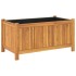 Jardinera con forro madera maciza de acacia 80x42x40