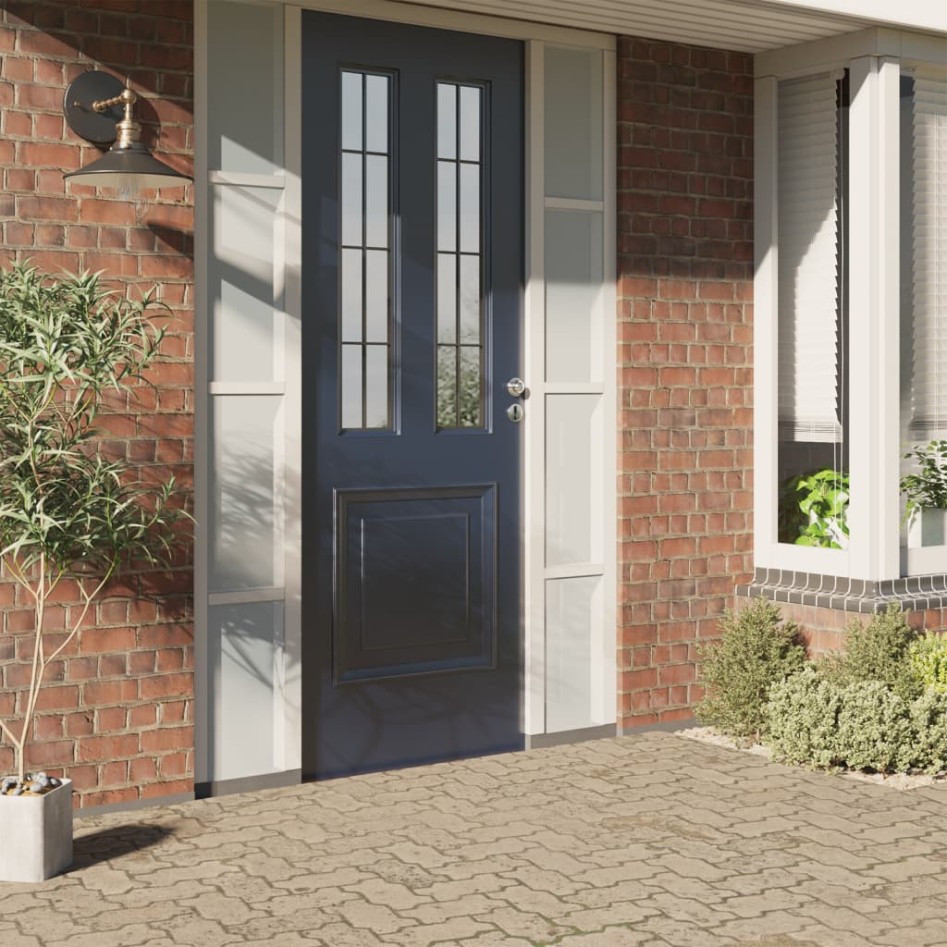 Láminas de ventana esmerilada 3 uds PVC blanco