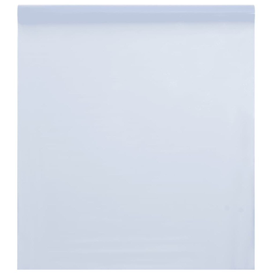 Láminas de ventana esmerilada 3 uds PVC blanco